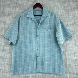 Paradise collection Mens Size XL shot sleeve button down shirt 1560